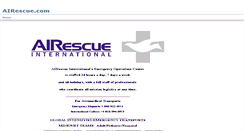 Desktop Screenshot of airescue.com